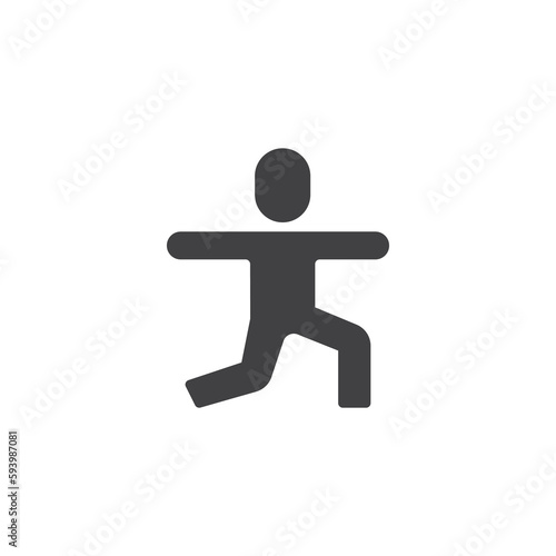 Physical exercise vector icon
