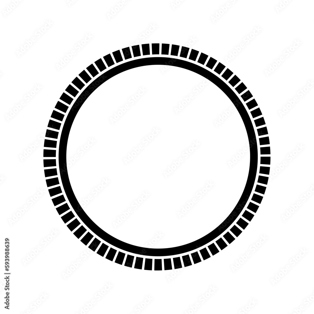 Illustration Vector of a Circle Shaped Frame 