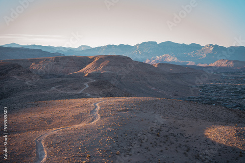 View from the top of a hill in Vegas, USA
