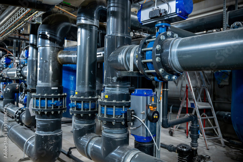 Fotografía pvc plomberie plombier cuivre raccord fuite réparation maintenance piscine hydra
