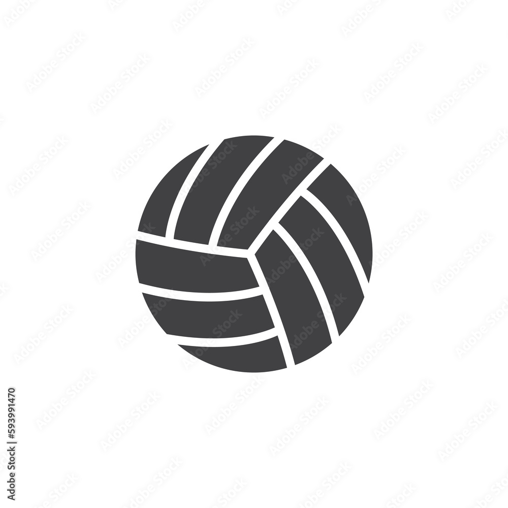 Volleyball ball vector icon
