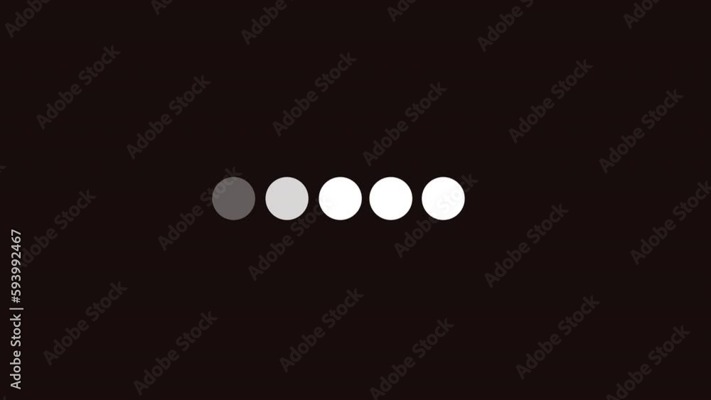 3d rendered animation of waiting circles isolated on a black background 3d rendered animation of waiting circles isolated on a black background