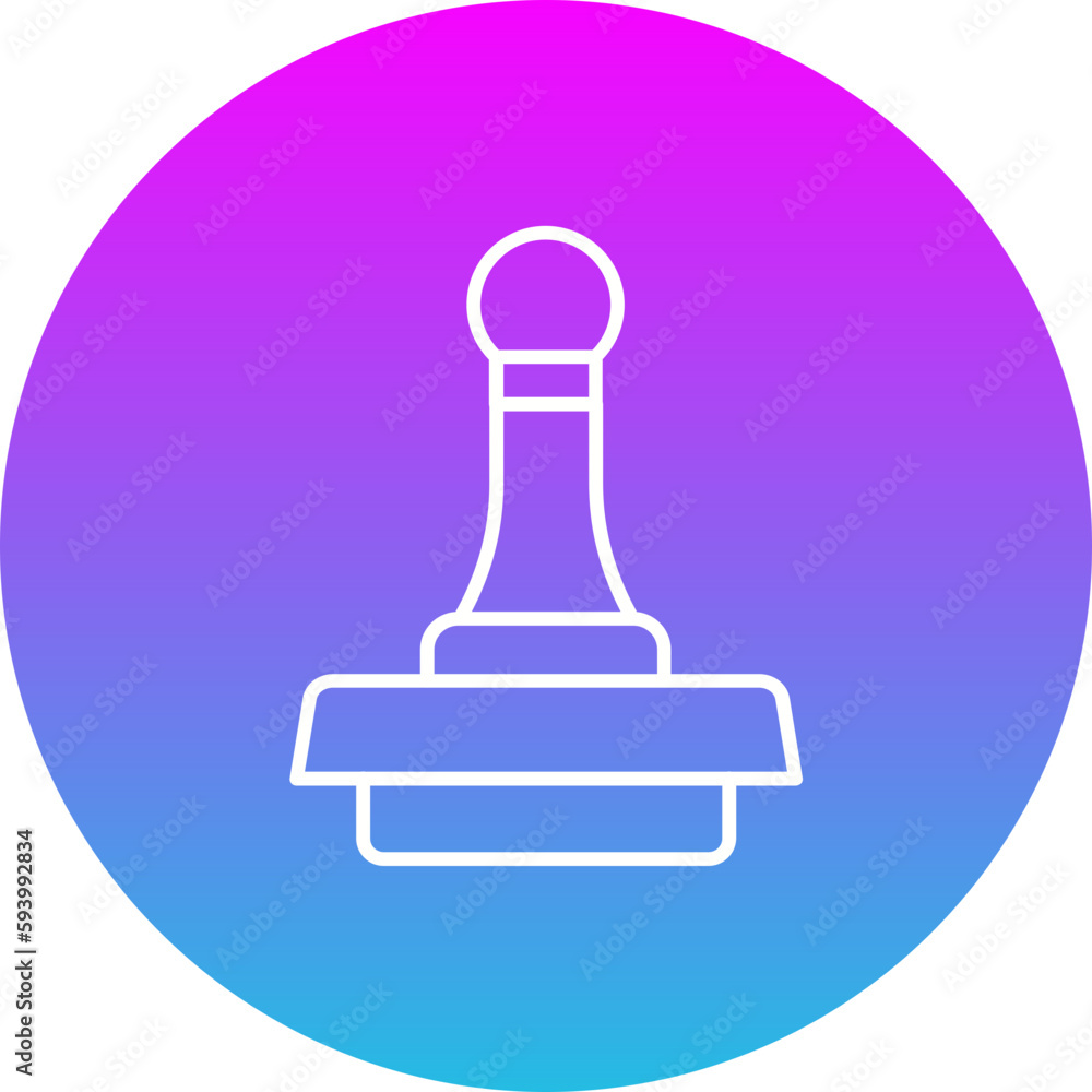 Stamp Gradient Circle Line Inverted Icon Stamp Gradient Circle Line Inverted Icon