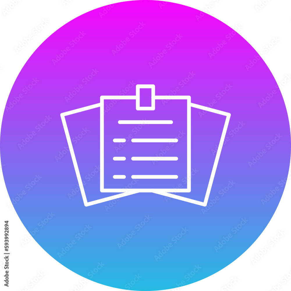 Sticky Notes Gradient Circle Line Inverted Icon Sticky Notes Gradient Circle Line Inverted Icon