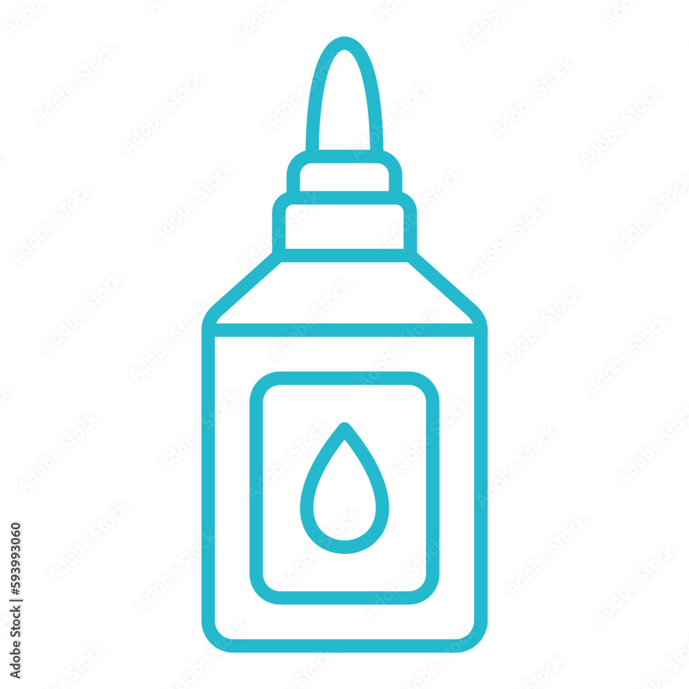 Liquid Glue Multicolor Line Icon Liquid Glue Multicolor Line Icon
