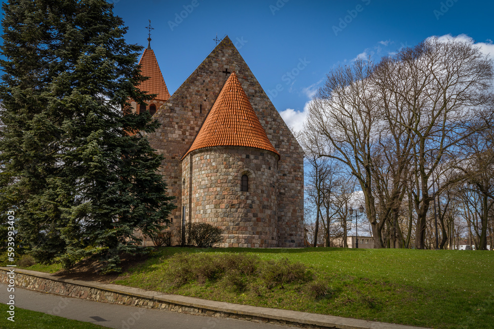 The oldest church in the city of Inowroclawia, Poland.
