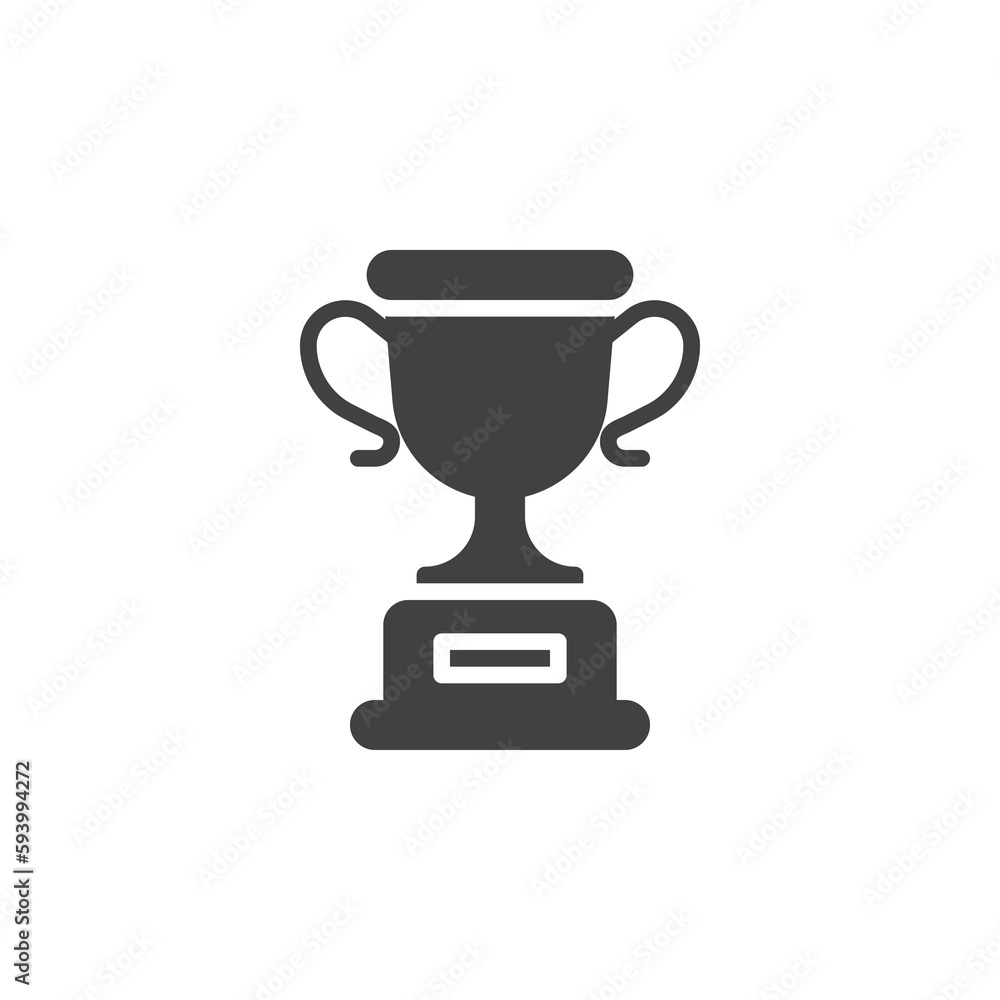 Trophy cup vector icon Trophy cup vector icon