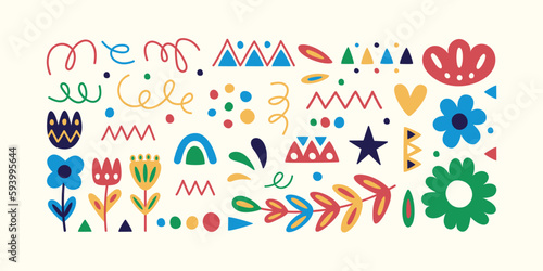 Mexican-themed design elements for for flyers, banners, and social media posts. 