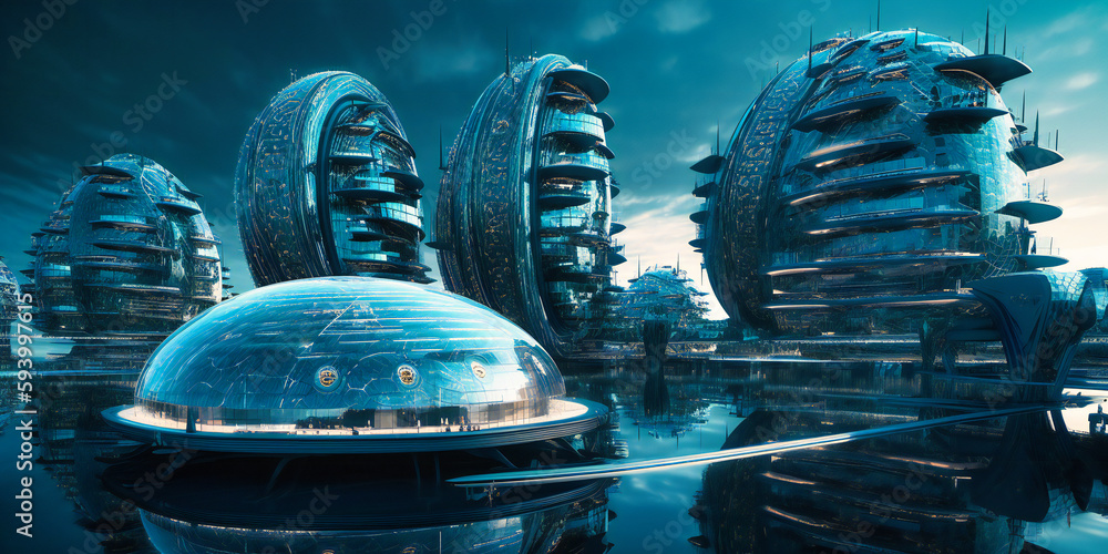futurist city in the style of futuristic architecture, futurist city in the style of futuristic architecture,