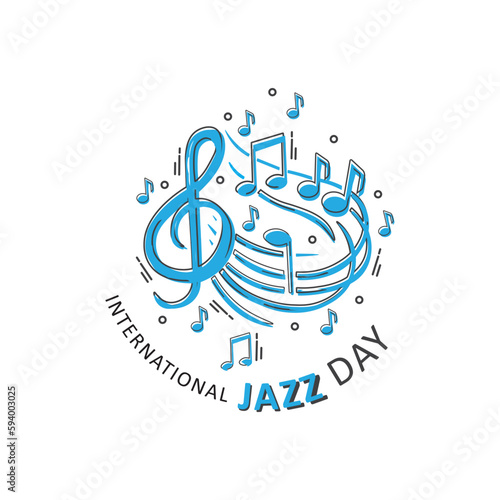 International Jazz Day - design, vector, illustration.
