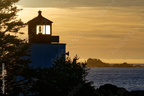 A stunning scenic view of a lighthouse