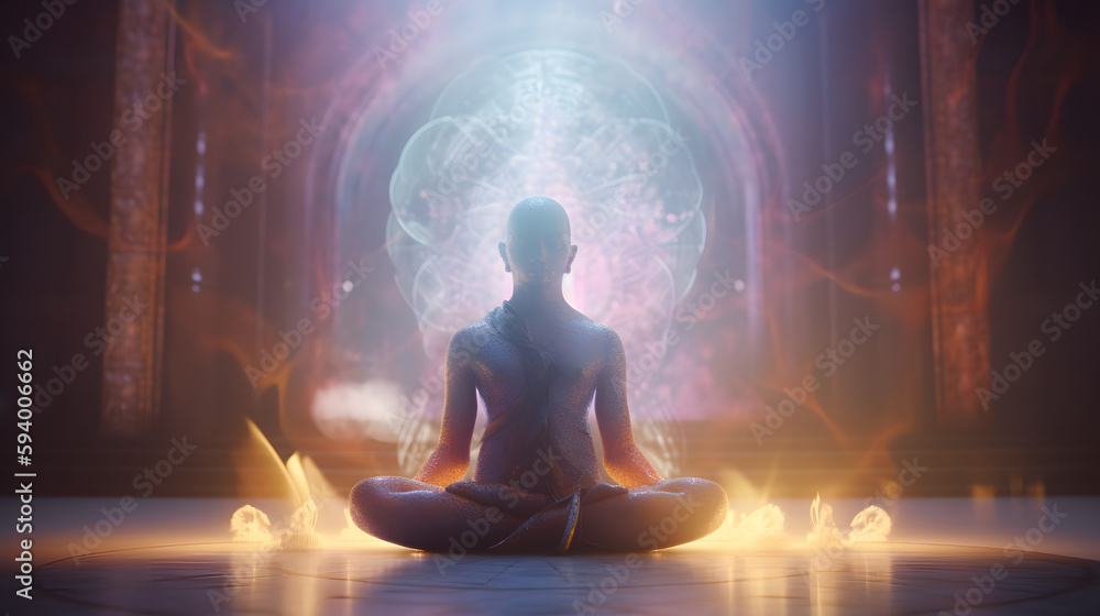 Respiration Sereine: Méditation pour le Bien-être, IA Générative Respiration Sereine: Méditation pour le Bien-être, IA Générative