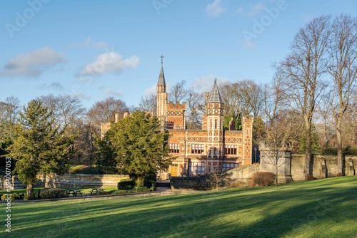 Saltwell Towers, built in 1862, in the public park - Saltwell Park in Gateshead, UK