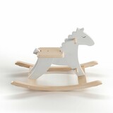 3d illustration of a horse toy isolated on a white background