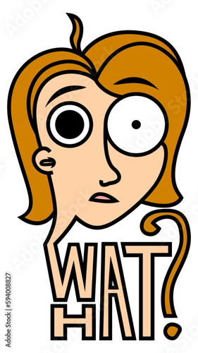 confused girl asking what?