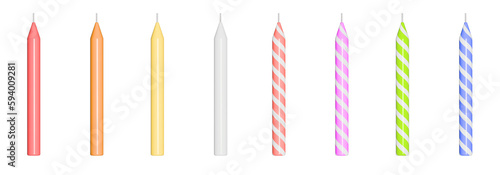 candle 3D set for party 