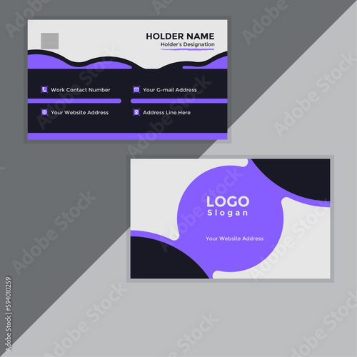 New And Modern Business Card Template.creative and modern business card template.double sided business card template.