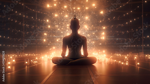 Journey to the Divine: Spiritual Transcendence Through the Power of Meditation, AI Generative