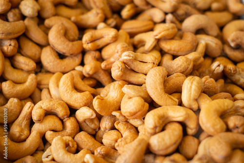 Pile of Cashew nuts closup © hanohiki