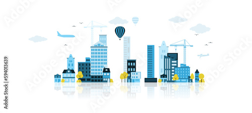 Vector Illustration in Simple Minimal Geometric Flat Style