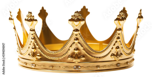 Golden crown cut out