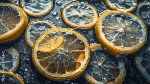 Drying grapefruits and oranges. Generative ai