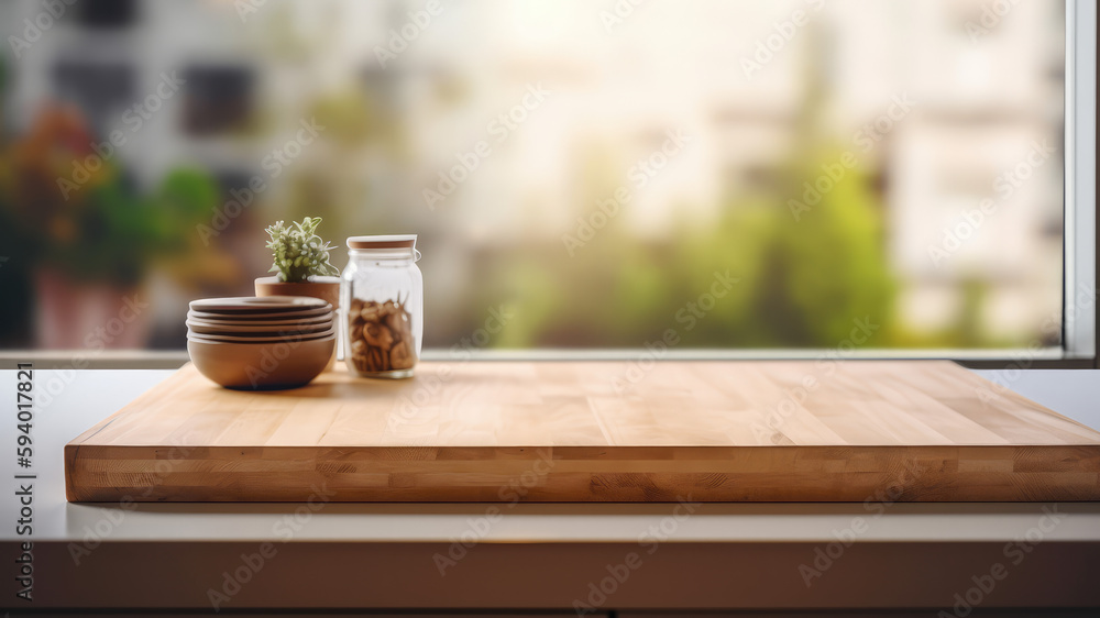 Wooden texture table top on blurred kitchen window background. For product display or design key visual layout. For showcase or montage your items (or foods). Product display mock up. Generative AI
K Wooden texture table top on blurred kitchen window background. For product display or design key visual layout. For showcase or montage your items (or foods). Product display mock up. Generative AI
K