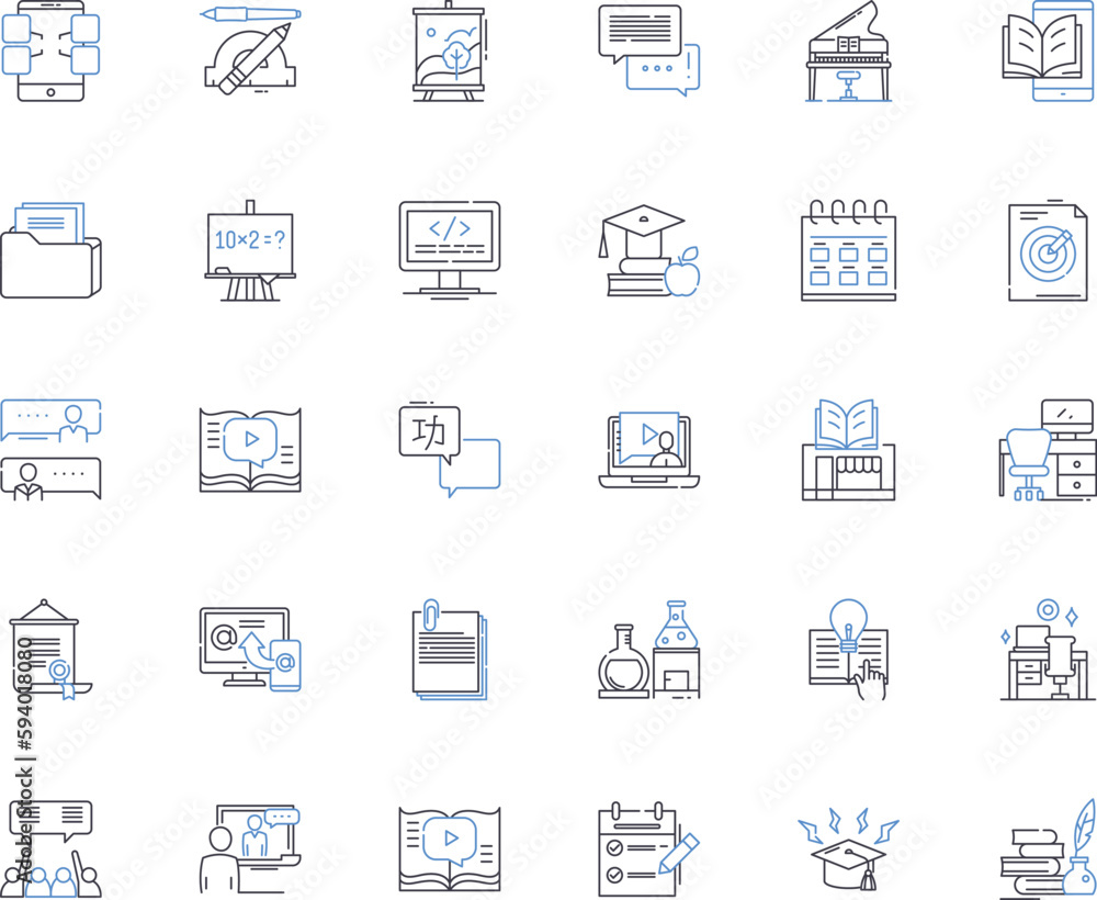 Fototapeta premium Glassware line icons collection. Crystal, Stemware, Glass, Decanter, Tumbler, Goblet, Vase vector and linear illustration. Pitcher,Champagne,Flute outline signs set