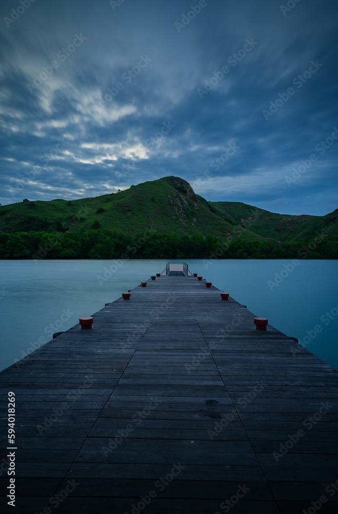 Loh Buaya Jetty Vertical Long Exposure