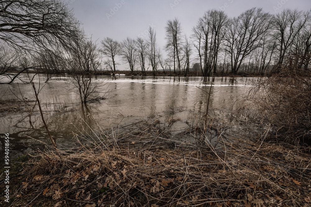 Spring image of rural area in Canada Spring image of rural area in Canada