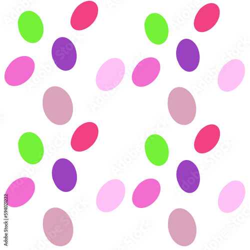 pattern with pink and white eggs