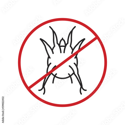 Ear mites. Common external parasites in dogs.