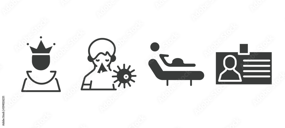 set of people and relation filled icons. people and relation glyph icons included empress, sickness, birth, identification ard vector. set of people and relation filled icons. people and relation glyph icons included empress, sickness, birth, identification ard vector.