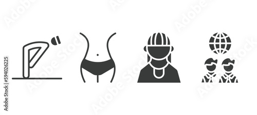 set of people and relation filled icons. people and relation glyph icons included ruku, hips, amazonian, business partnership vector.