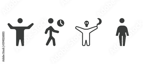 set of feeling and reaction filled icons. feeling and reaction glyph icons included awesome human, impatient human, horrible human, free vector.