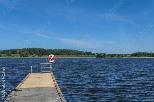 life buoy on the pier