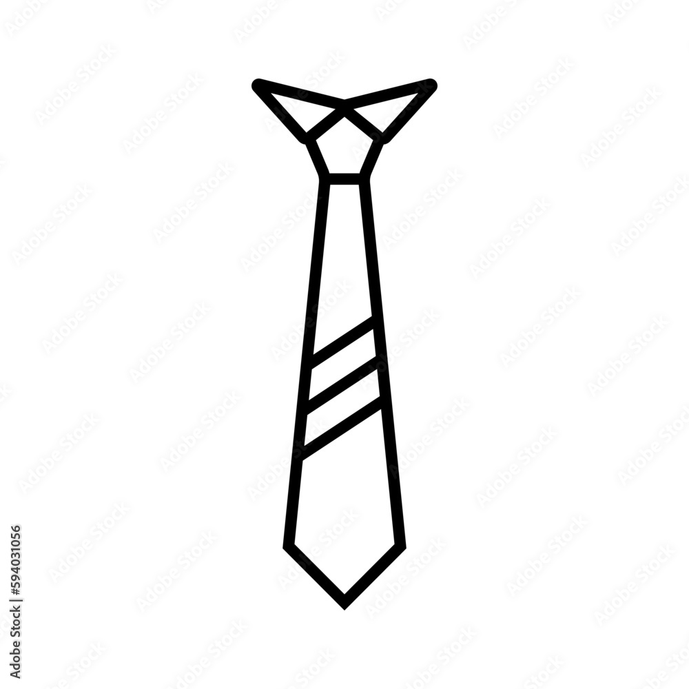 tie icon in trendy flat design tie icon in trendy flat design