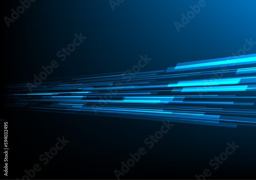 Speed light movement technology hitech modern background. Blue background futuristic. Wave line internet . banner, poster, cover