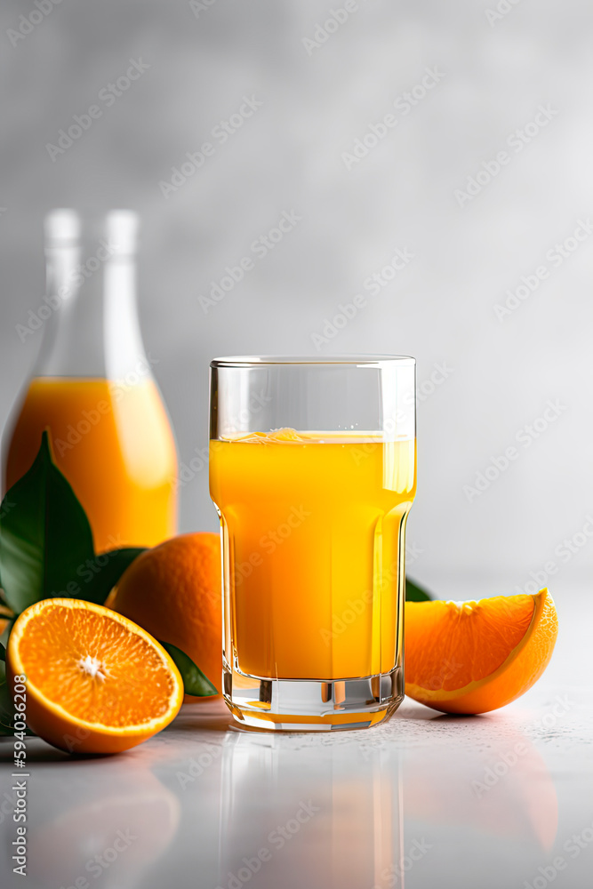 Ripe bio oranges and a glass of fresh squeezed orange juice on white wooden background. Organic Sicilian oranges Ripe bio oranges and a glass of fresh squeezed orange juice on white wooden background. Organic Sicilian oranges