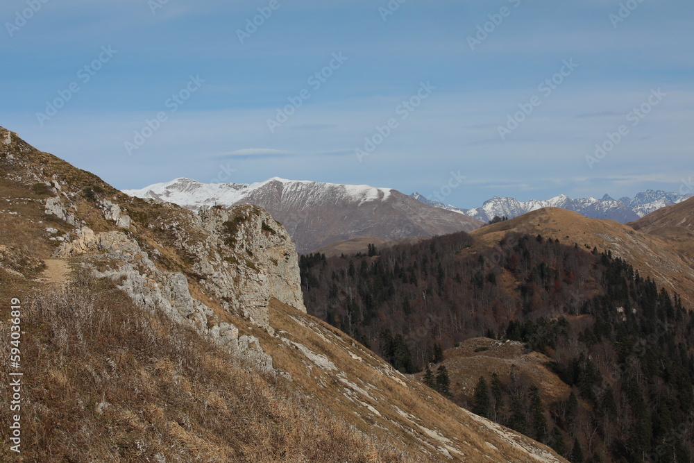 Mountain landscape view from the top Mountain landscape view from the top