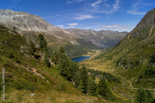Lake Obersee seen from Passo Stalle
