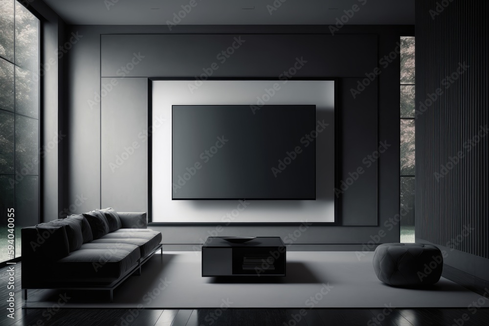 Fototapeta premium Modern bright interiors apartment