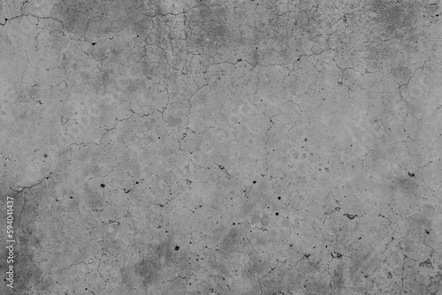 Dirty old cracked concrete wall. Rough and grunge wall texture background. Black mold on cement wall.