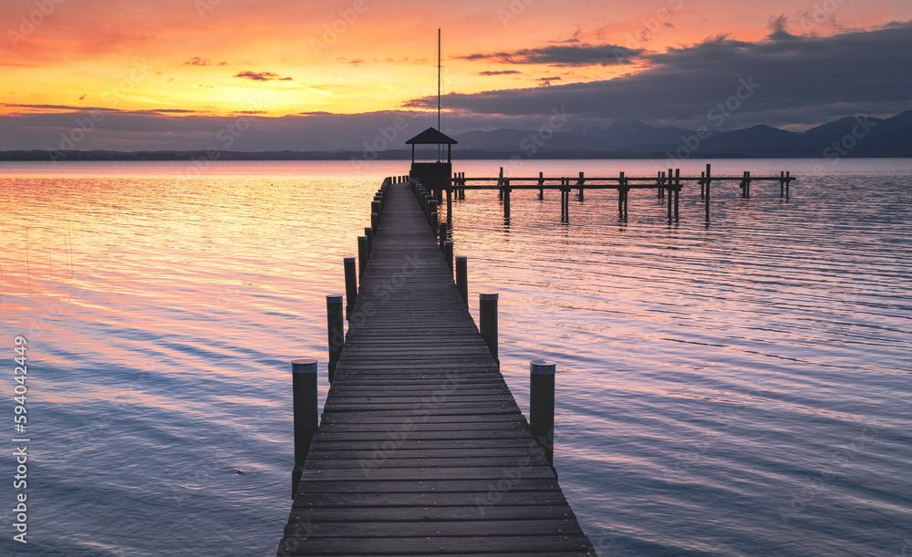 Fototapeta premium Morgenstimmung am See