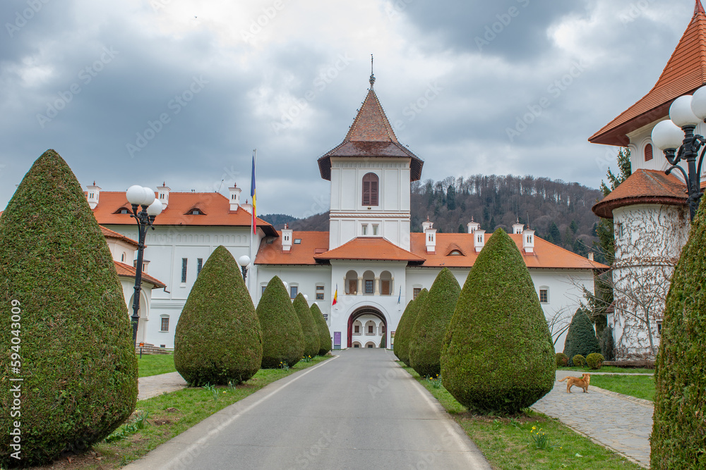 A very well-known monastery from Transylvania. Sambata Monastery from Fagaras Mountains.