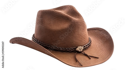 Cowboy hat cut out. Based on Generative AI