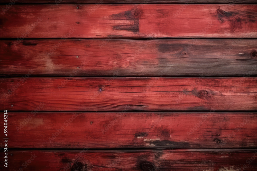 Red wooden planks background. Wooden texture. AI Generative Red wooden planks background. Wooden texture. AI Generative
