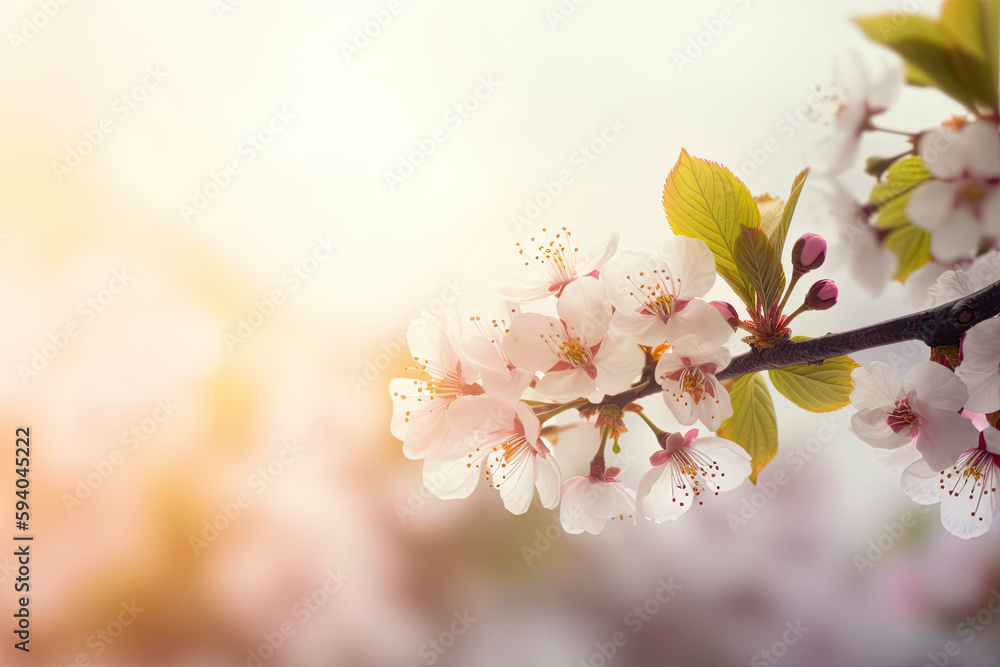 Spring tree flower background Wallpaper