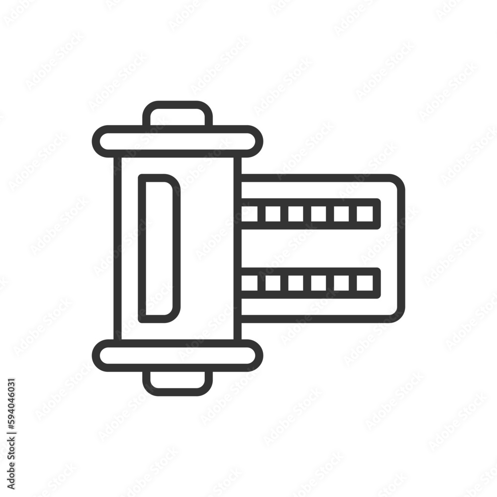 Fototapeta premium Photo Reel Icon - Filmstrip Icon