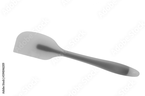 silicone kitchen spatula on a white background. kitchenware concept 